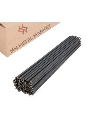 MMMETALMARKET MM METAL MARKET 1 Metre İnşaat Demiri 8mm Çap – 10’lu Paket