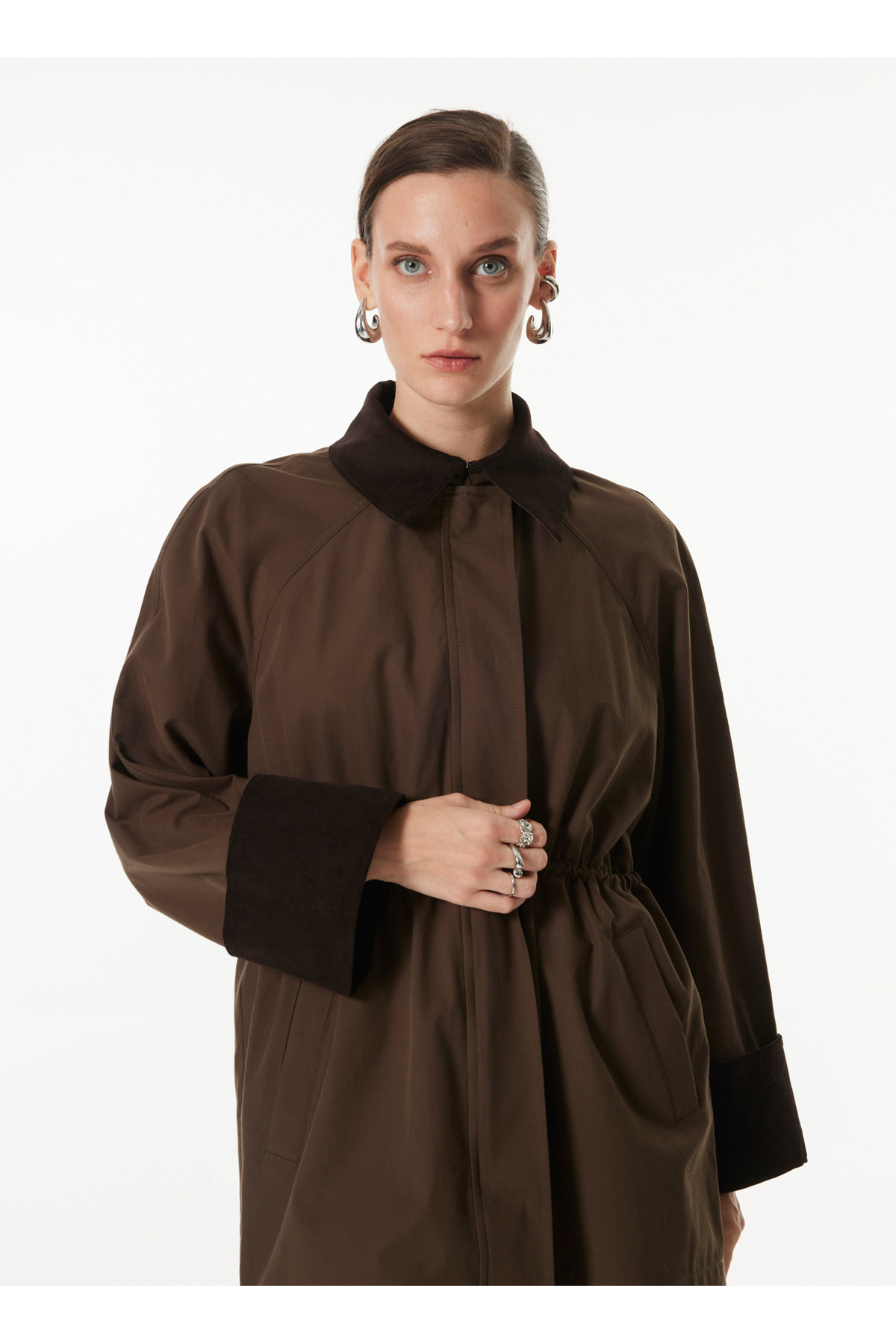 Fabrika Haki Kadın Mont F4WL-MNT0752