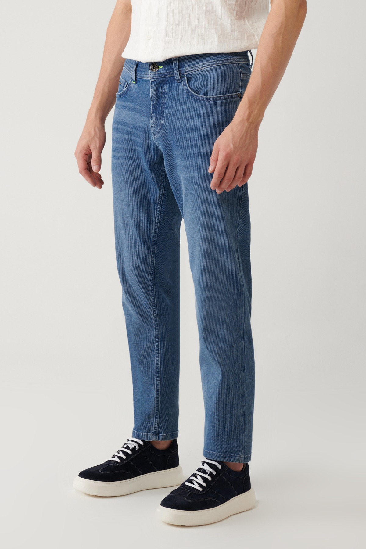 شلوار جین مردانه راسته فاق نرمال | آوا Avva A41Y3508 - تصویر 4