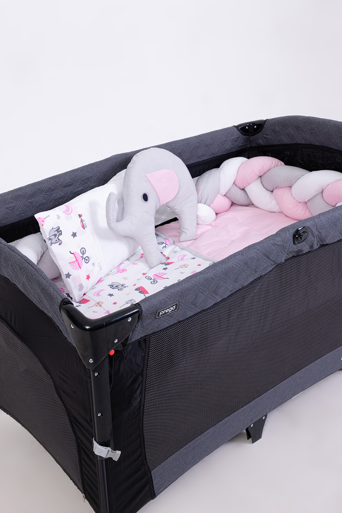 Cozibo Örgülü Park Beşik Uyku Seti Ahşap Örgülü Beşik Seti Tüm Beşiklere Uygun 70x110 70x120 70x130 60x120 fotoğrafı 4 (önizleme)