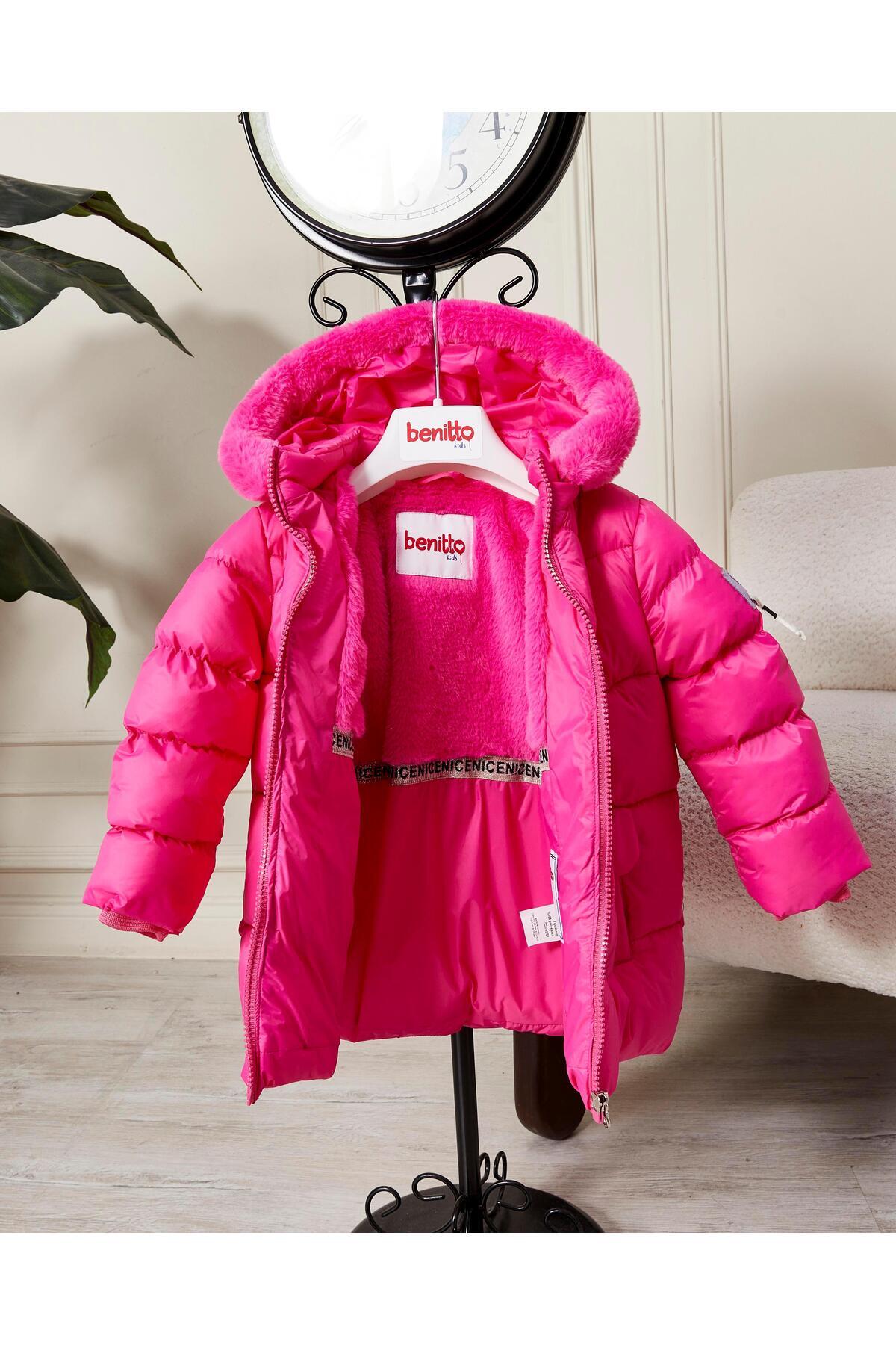 Benittokids Kız Bebek Kapüşonlu Fermuarlı Şişme Mont 51351 fotoğrafı 5 (önizleme)