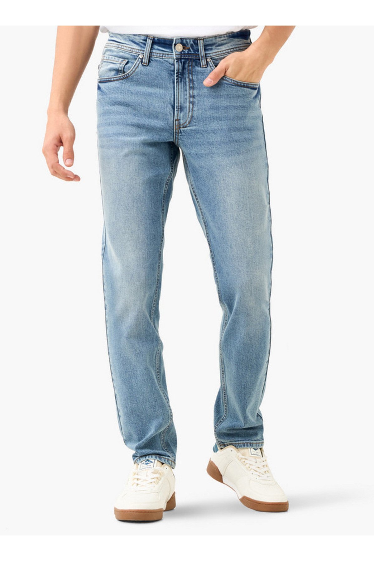 Lee Cooper Slim Fit Jeans with Button Closure and Pockets