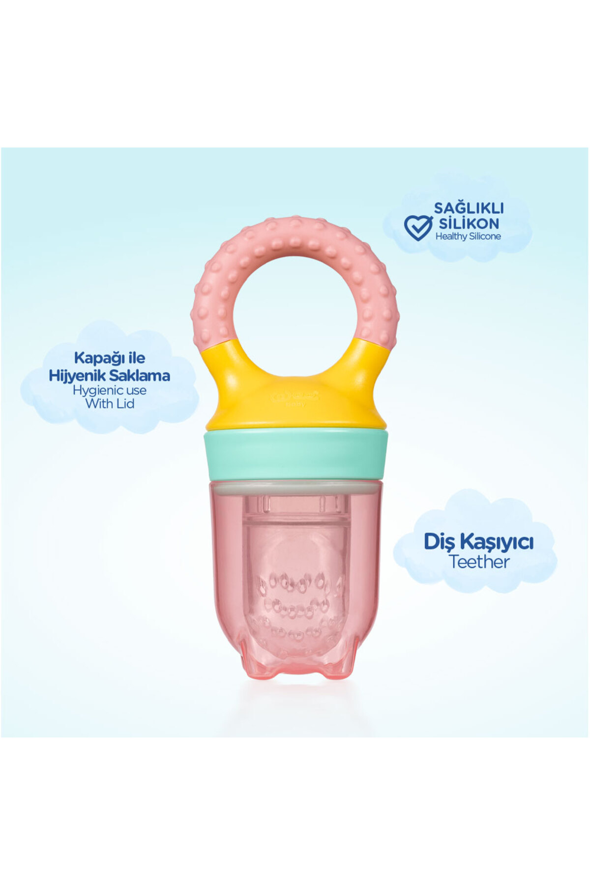 Wee Baby Meyve Süzgeci - PEMBE fotoğrafı 3 (önizleme)