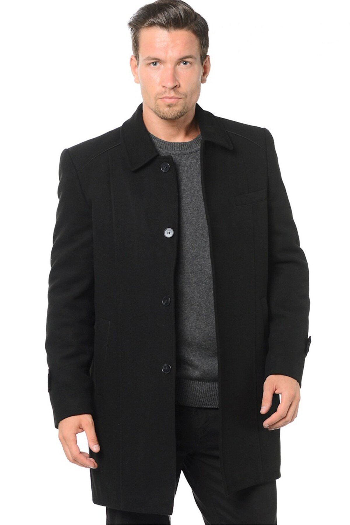 دوبری پالتوی بزرگ PLT7226 - مشکی