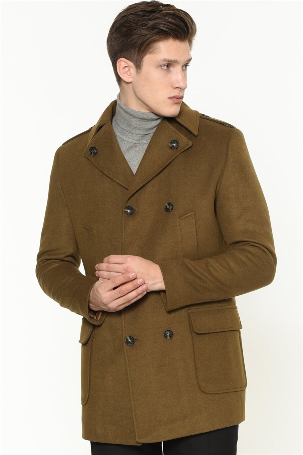 Dewberry PLT8353 SLIM-FIT PALTO-CAMEL
