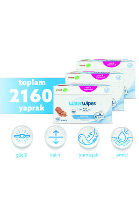 WaterWipes Yeni Biodegradable Original Baby Wipes (36x60 - 2160 Yaprak)