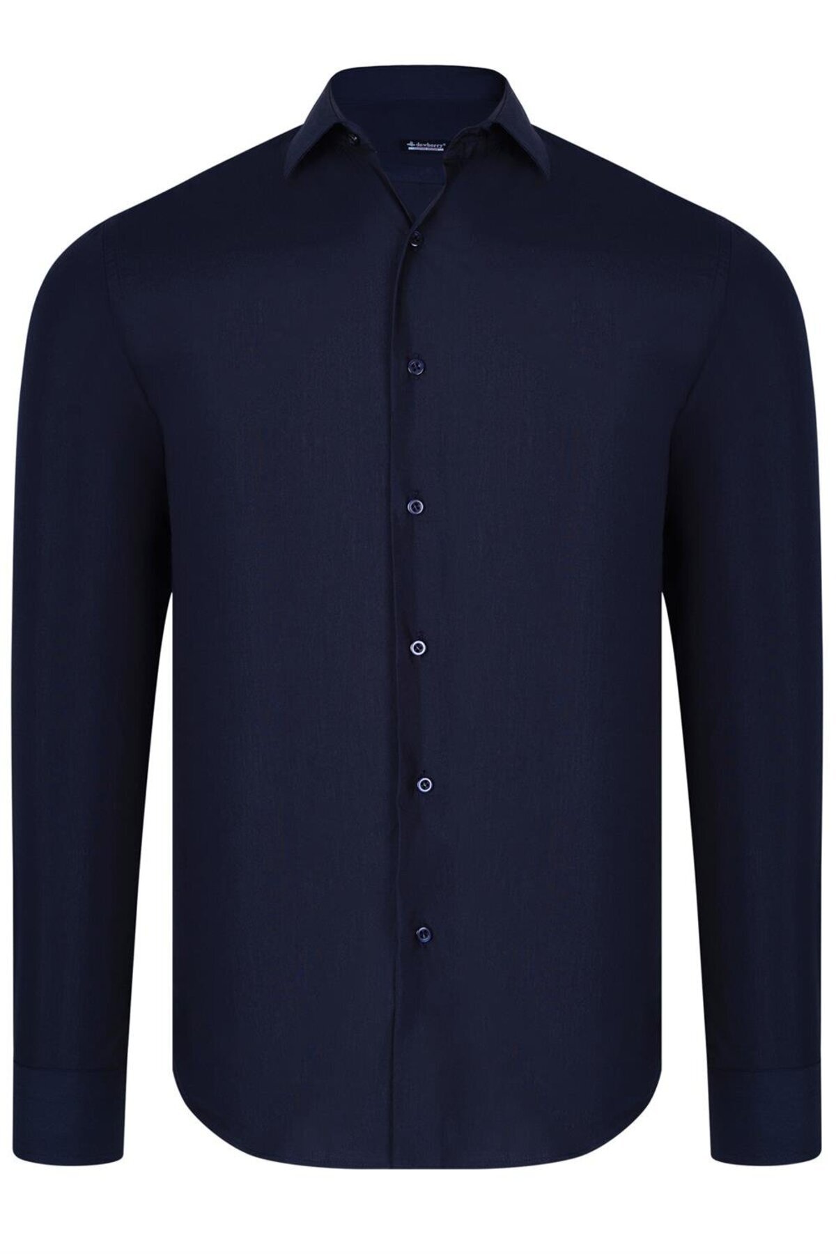دوبری پیراهن مردانه دیوبری مدل G726 - سرمه‌ای ساده