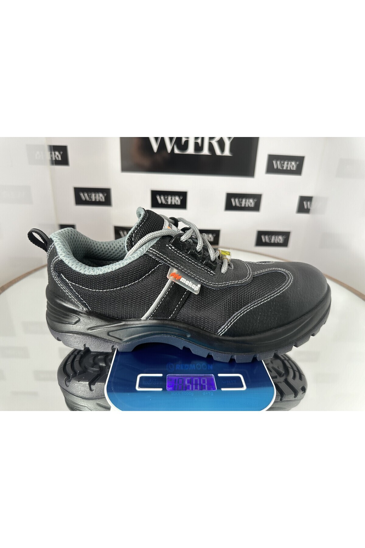  کفش کار عایق تابستانی چرم Mekap 232 R S1 P مخصوص برقکاران ۲۰ کیلووات با محافظ کامپوزیتی پنجه/کف پا