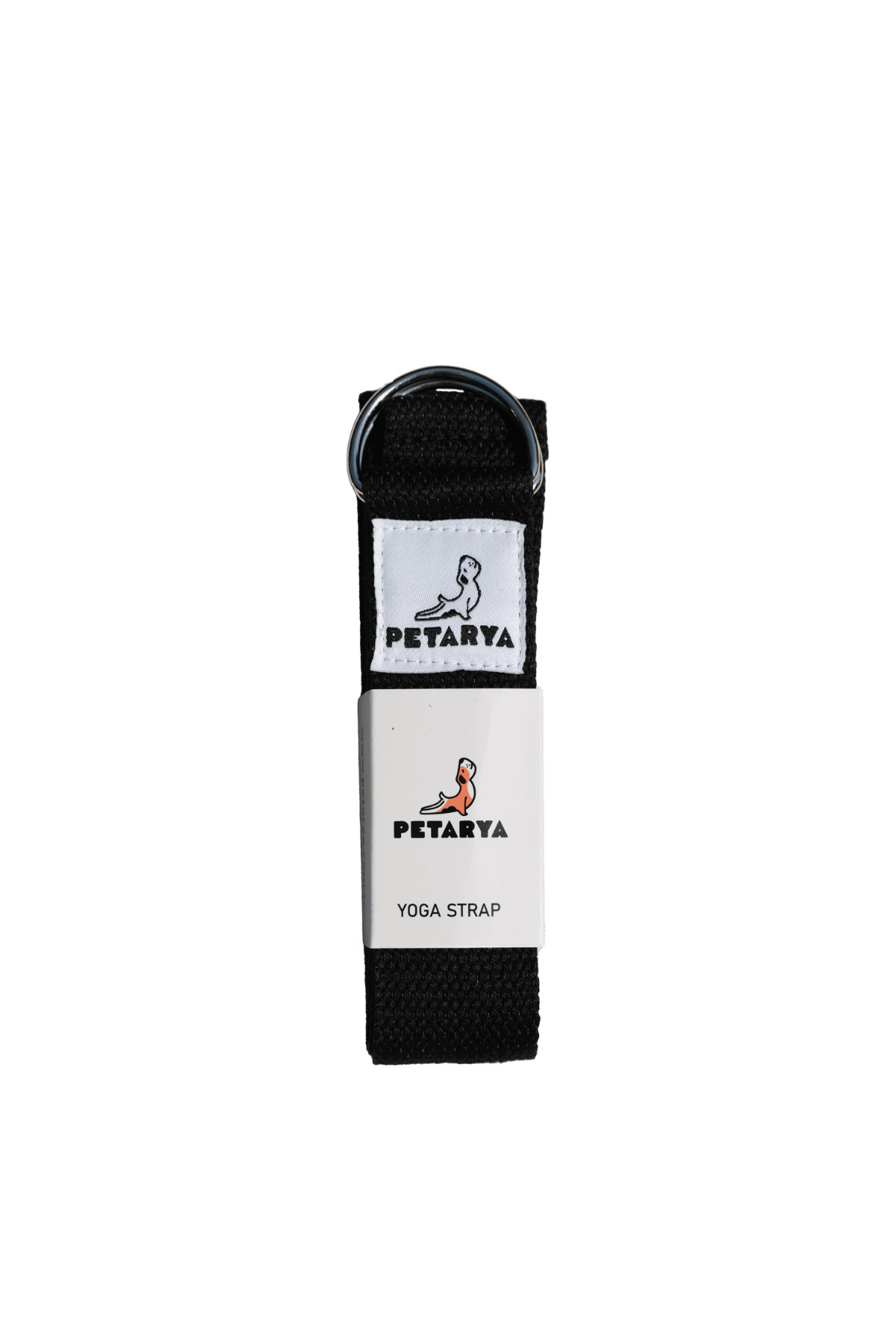 Black Yoga Belt Cotton Stretch Band Pilates Accessory