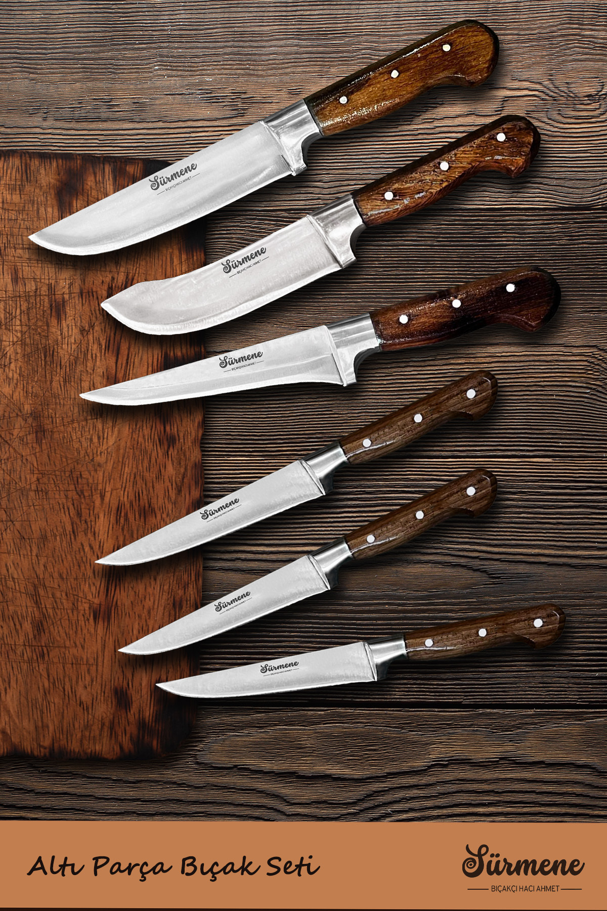 Sürmene BHA Altı Parça Mutfak, Et, Sebze ve Kasap Seti