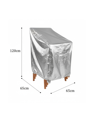 KAŞIKBEY Bahçe Sandalyesi Koruma Örtüsü Sandalye Kılıfı Su Geçirmez Toz Kir K...