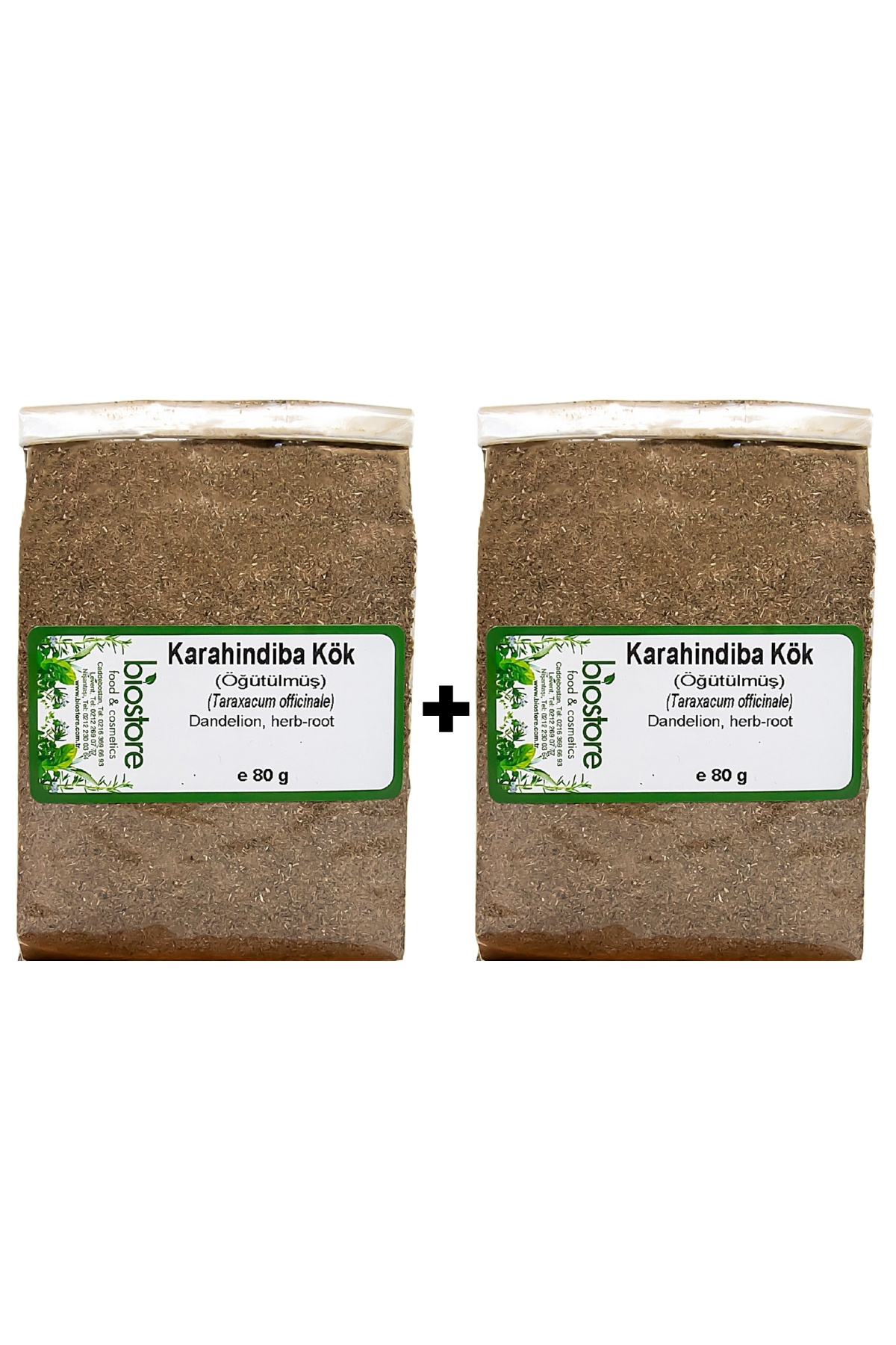 Biostore Öğütülmüş Karahindiba 80 Gx2 Adet