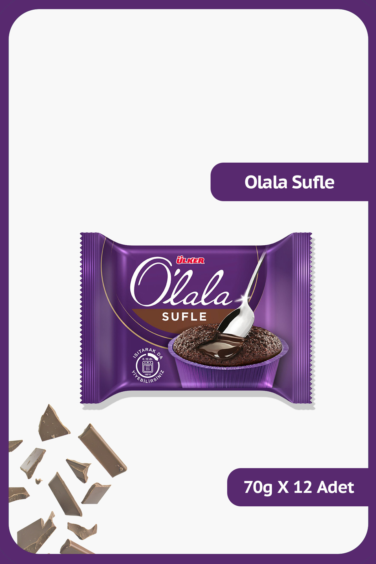 Ülker O'LALA Sufle - 70 gram - 12 Adet