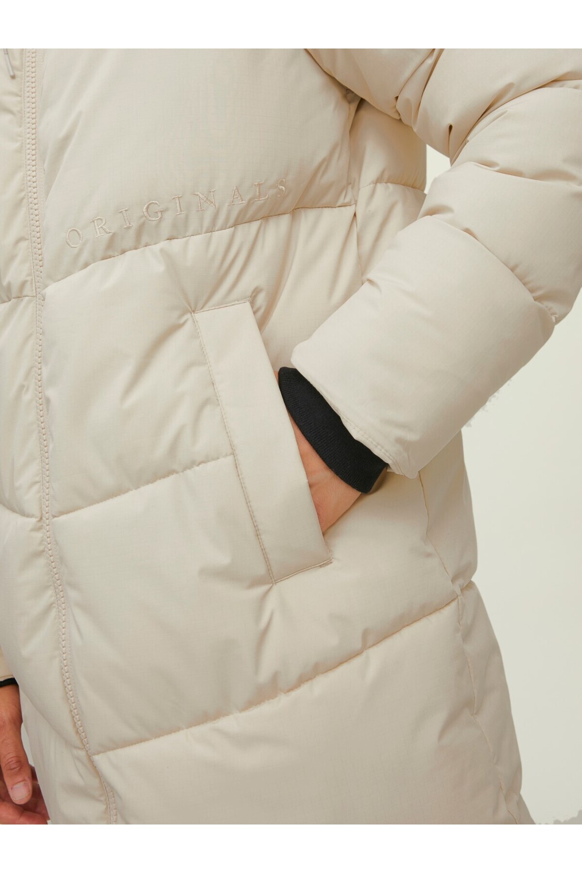 کاپشن مردانه راسته آستین بلند | جک اند جونز Jack & Jones 12215283-Moonbeam - تصویر 6