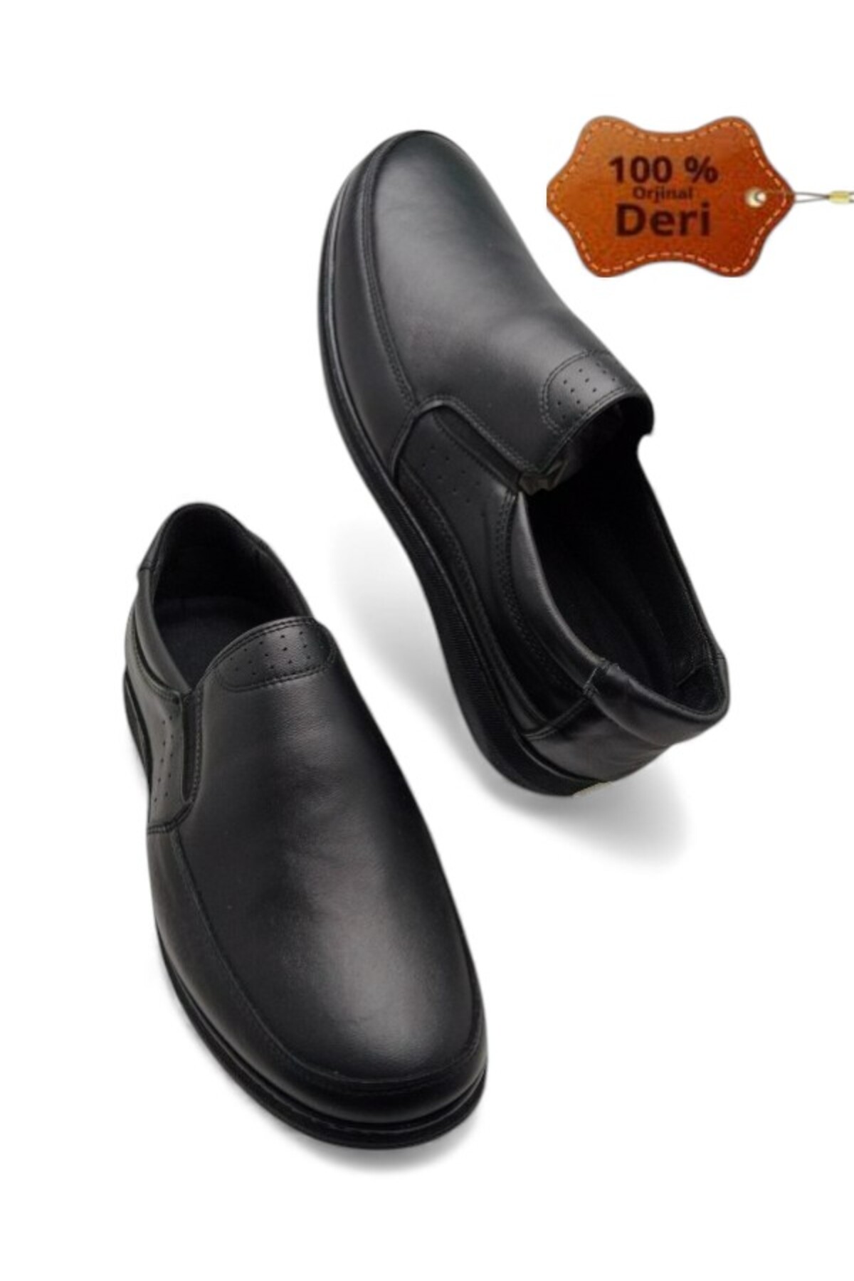 MAGIC SHOES Hakiki Deri Günlük Ortopedik İç tabanlı Mevsimlik Baba Ayakkabısı görsel 4