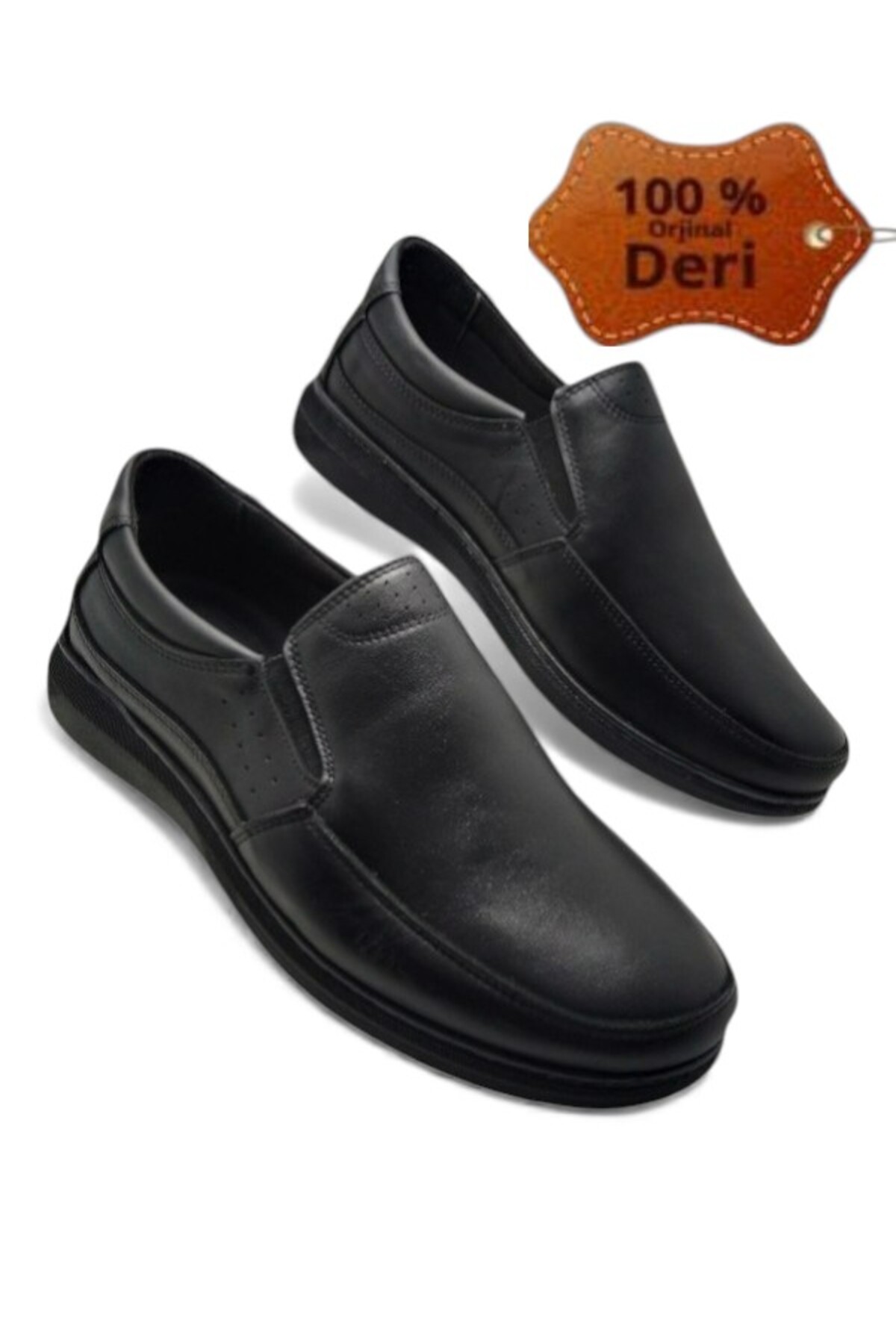 MAGIC SHOES Hakiki Deri Günlük Ortopedik İç tabanlı Mevsimlik Baba Ayakkabısı görsel 2