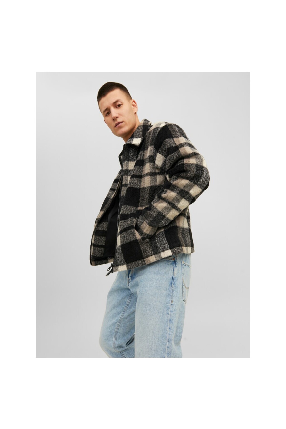 بارانی و بادگیر مردانه راسته آستین استاندارد | جک اند جونز Jack & Jones 12238915 - تصویر 4