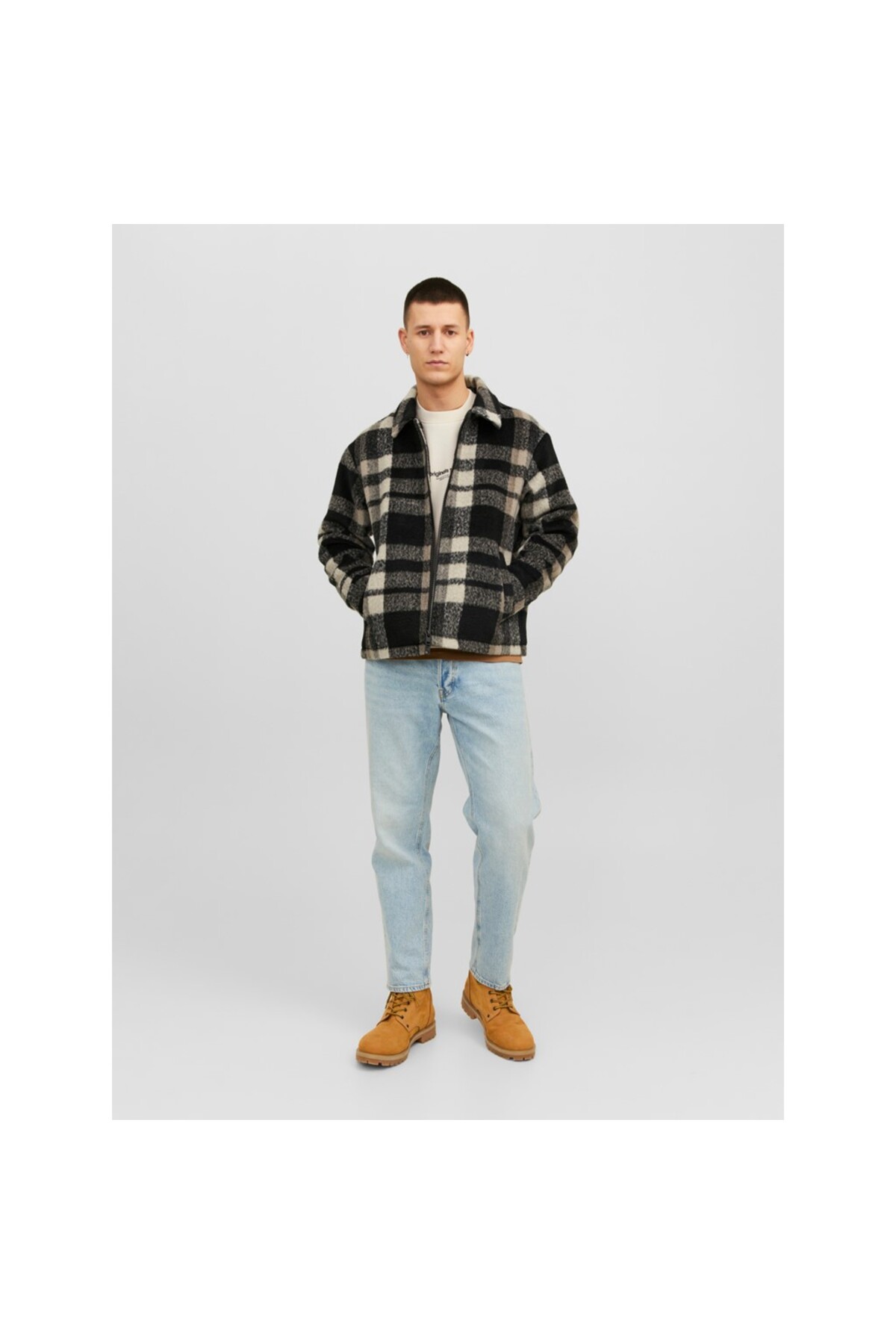 بارانی و بادگیر مردانه راسته آستین استاندارد | جک اند جونز Jack & Jones 12238915 - تصویر 3