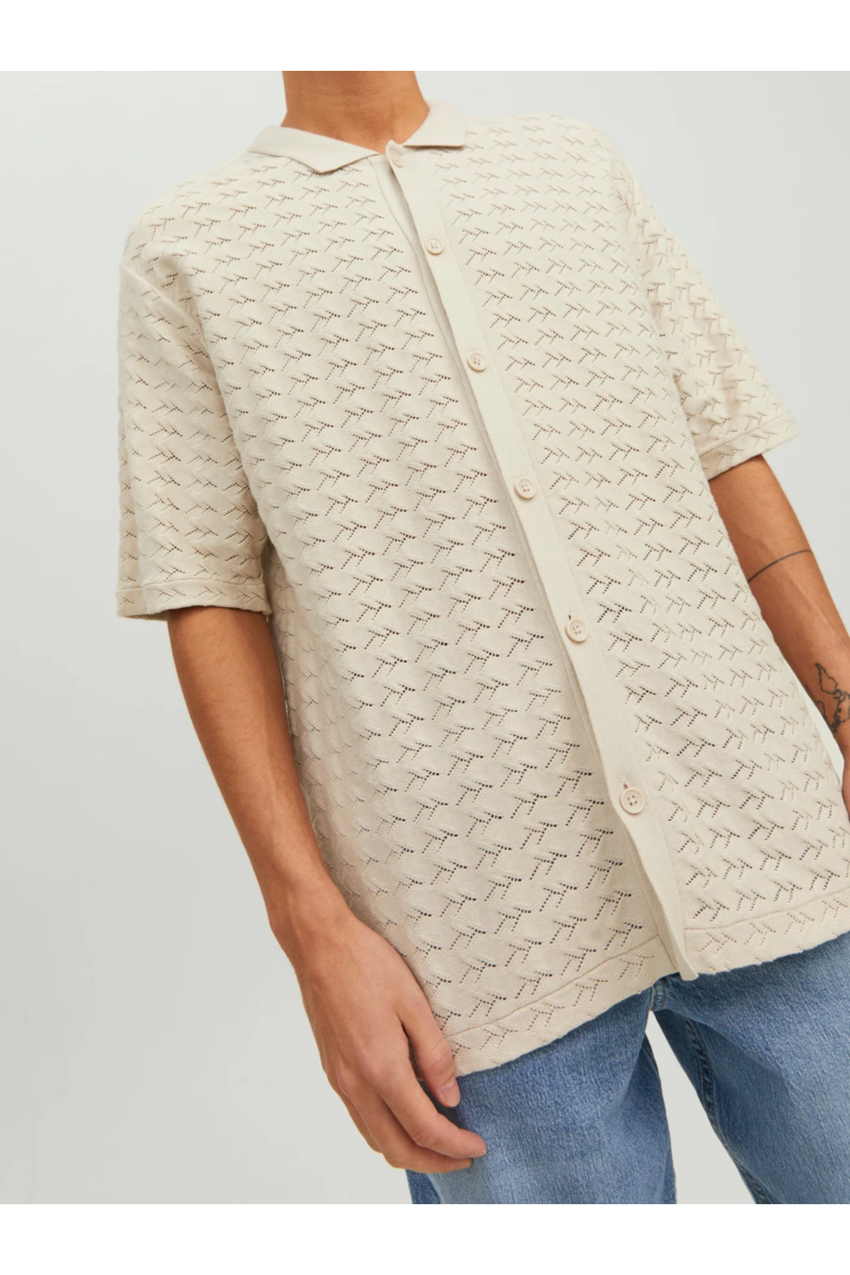 تیشرت یقه پلو مردانه راسته آستین کوتاه | جک اند جونز Jack & Jones 12234327 - تصویر 4