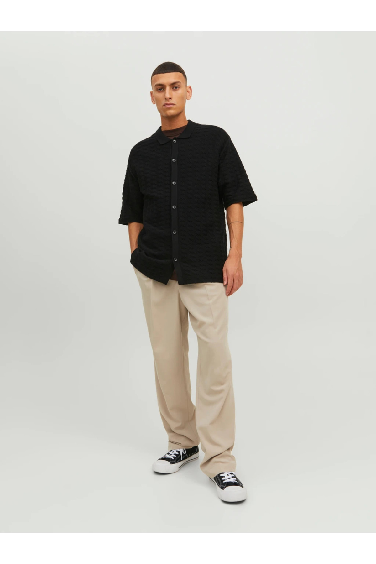 تیشرت یقه پلو مردانه راسته آستین کوتاه | جک اند جونز Jack & Jones 12234327 - تصویر 4