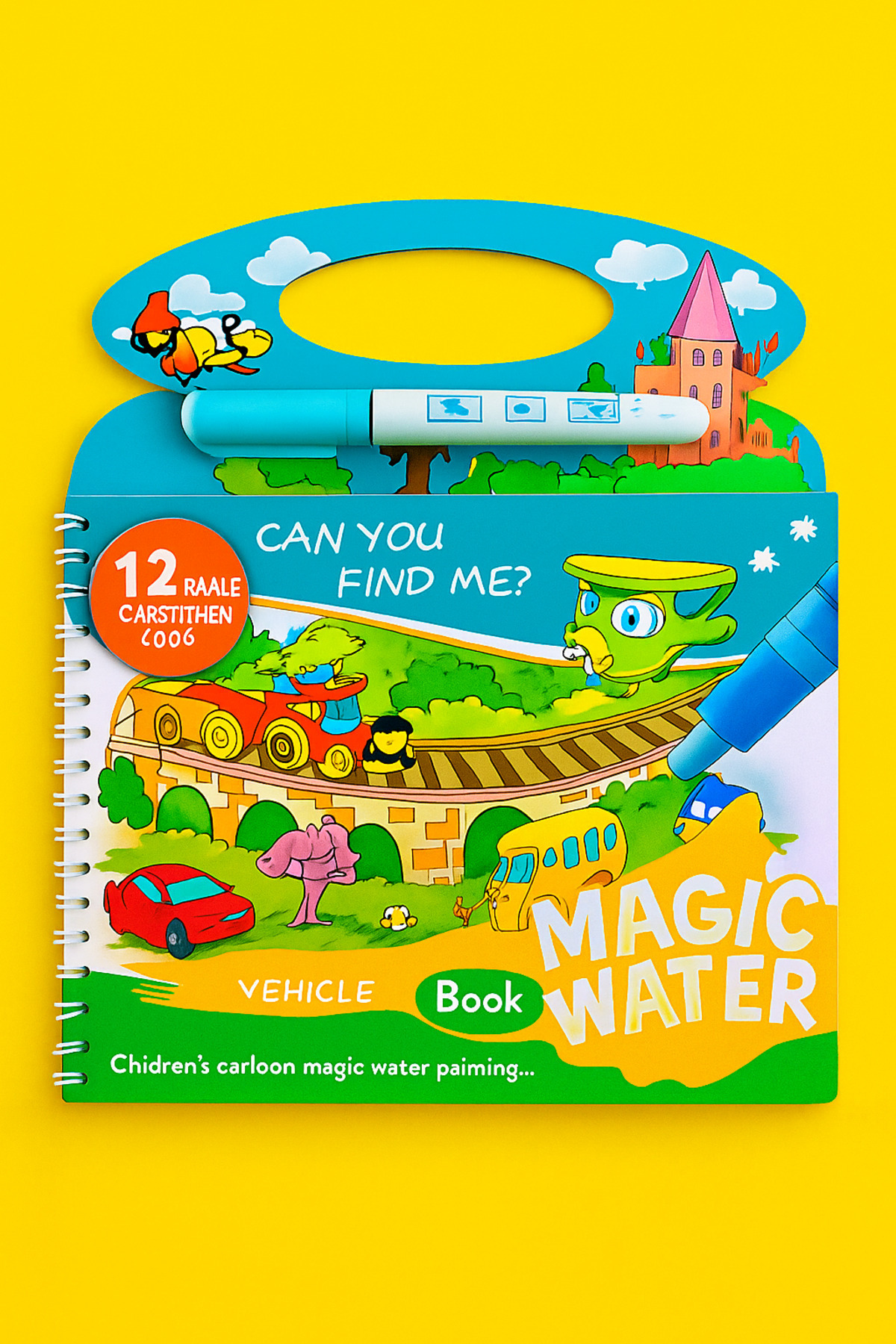 a v d a Taşıtlar Su Kalemi İle Sihirli Boyama Kitabı Water Painting