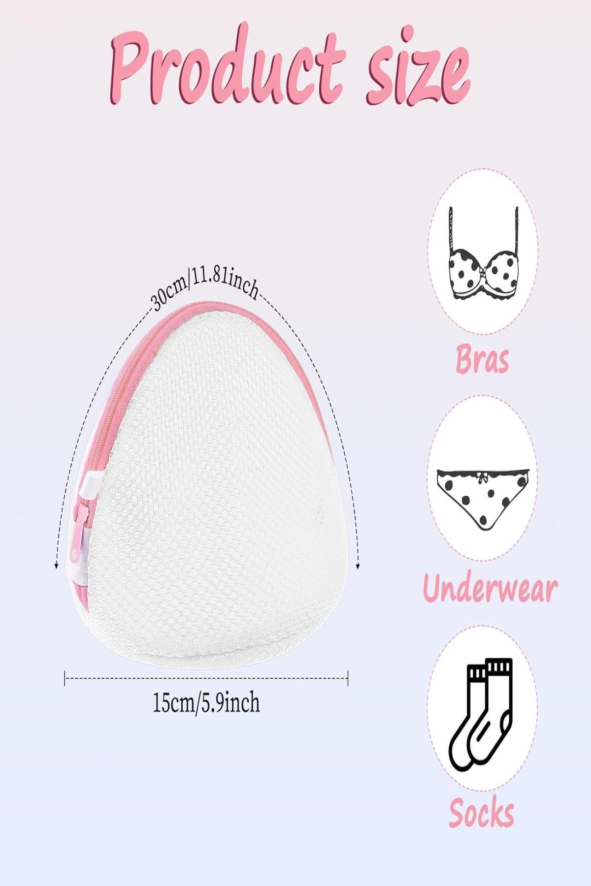 MasterCar Beyaz 3 Adet Fermuarlı Sütyen/iç Çamaşırı Yıkama Filesi Bebek Çamaşır Yıkama Filesi Çorap Filesi fotoğrafı 6 (önizleme)