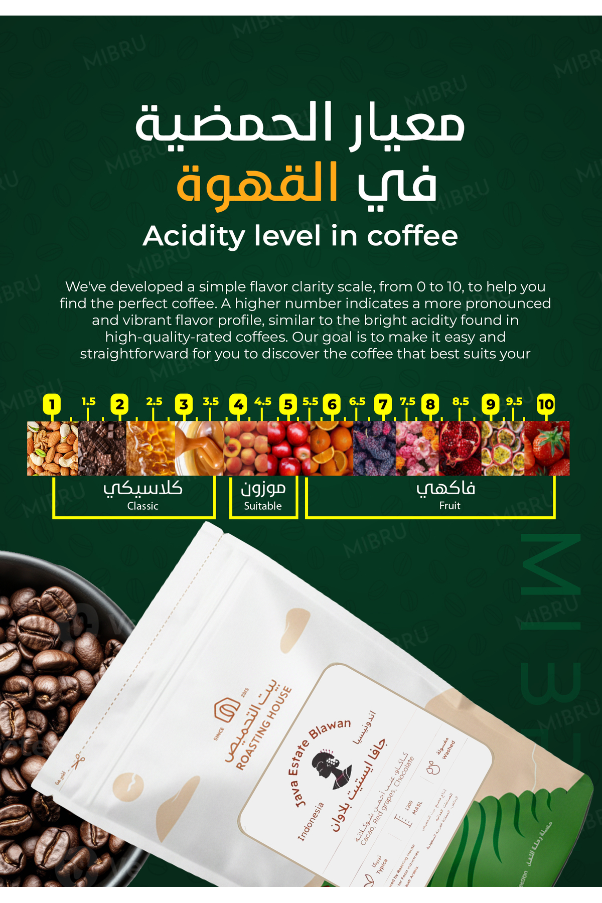 حبوب قهوة كاملة