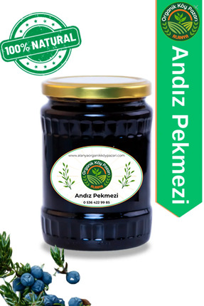 alanya organik köy pazarı %100 Doğal Ev Yapımı Andız Pekmezi 800 gr – Katkısı...