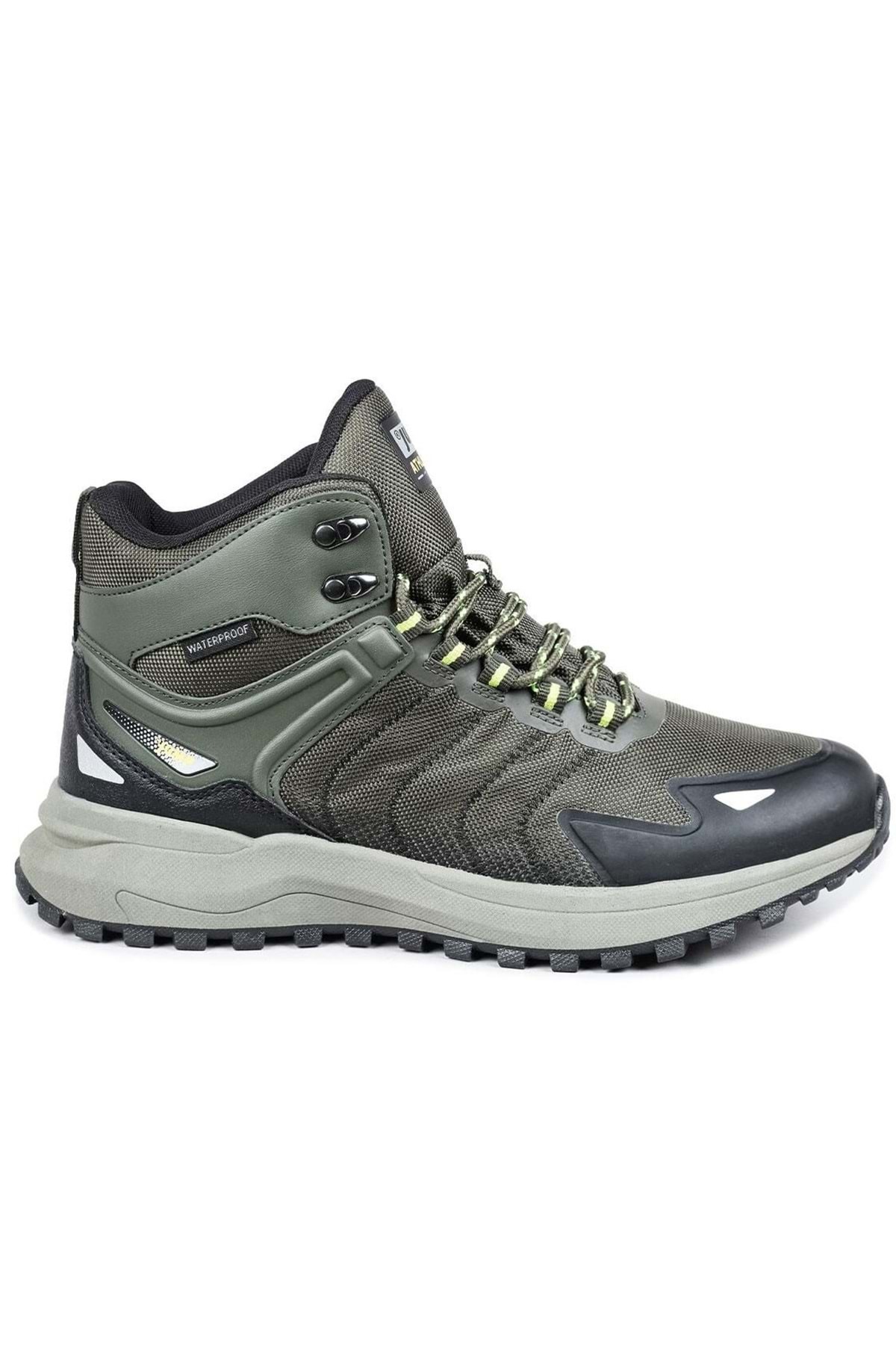Kocamanlar Ayakkabı Jump 28680 WaterProof Kaymaz Taban Ortopedik Unisex Bot HAKİ görsel 3