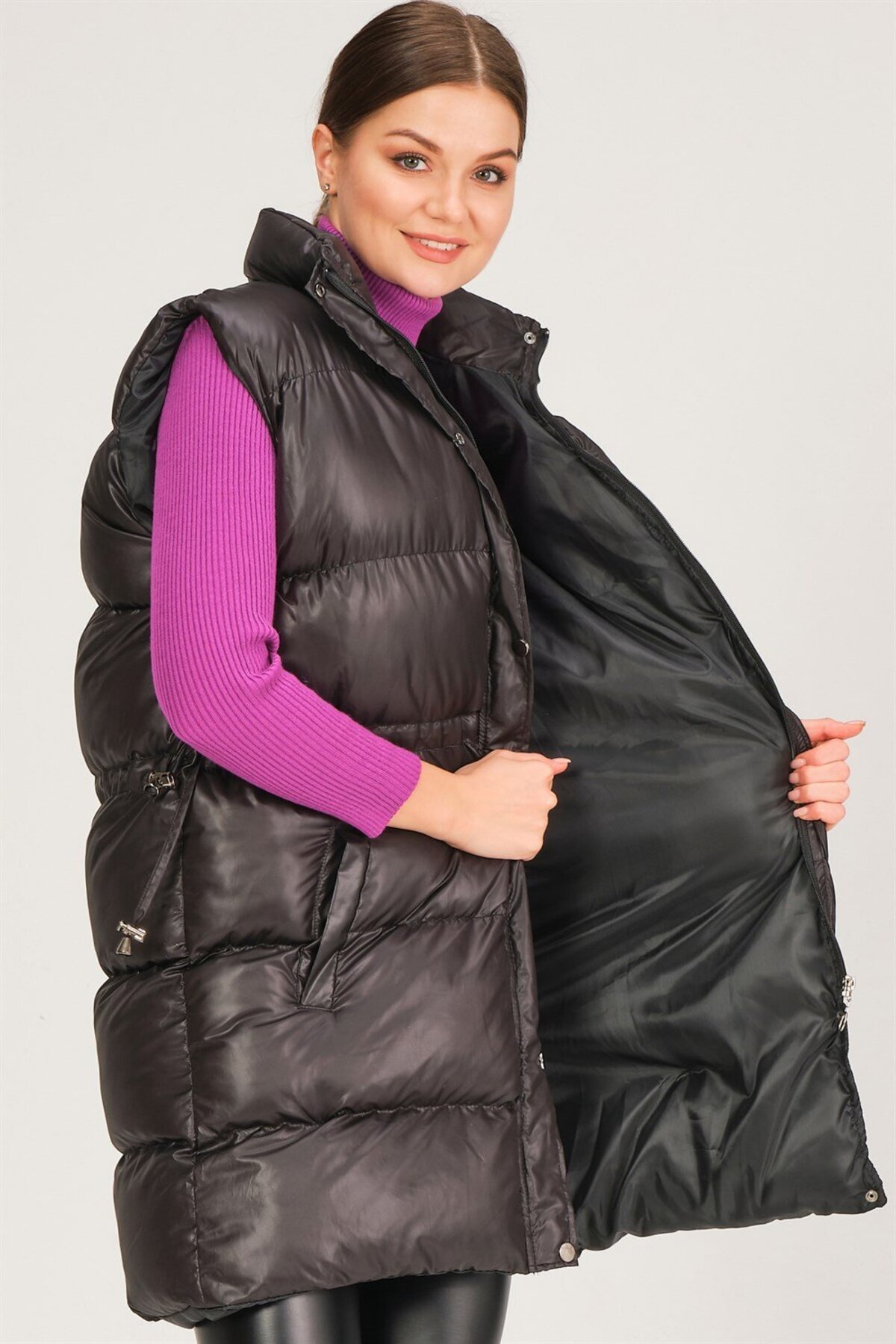 دوبری جلیقه طرح دار HK مدل Z6732 - مشکی