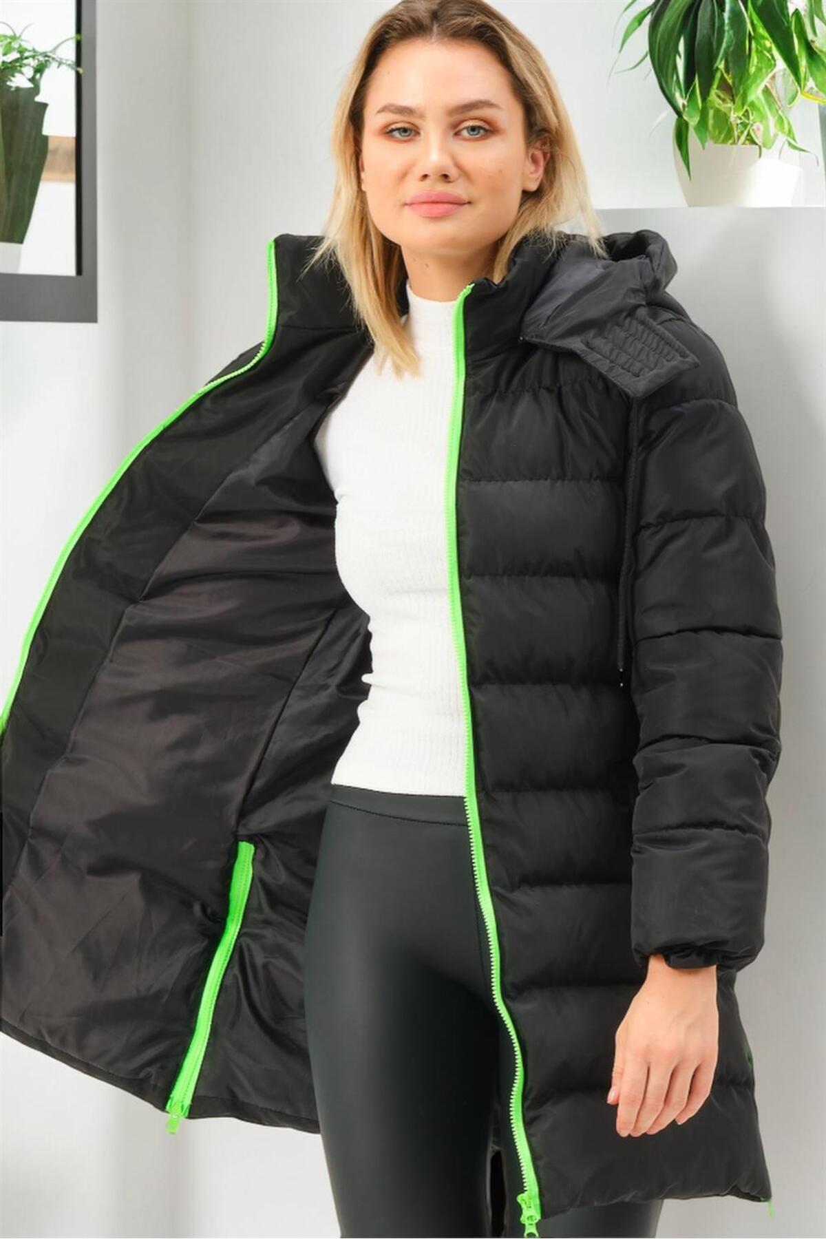 دوبری کت Z6780 - مشکی - سبز