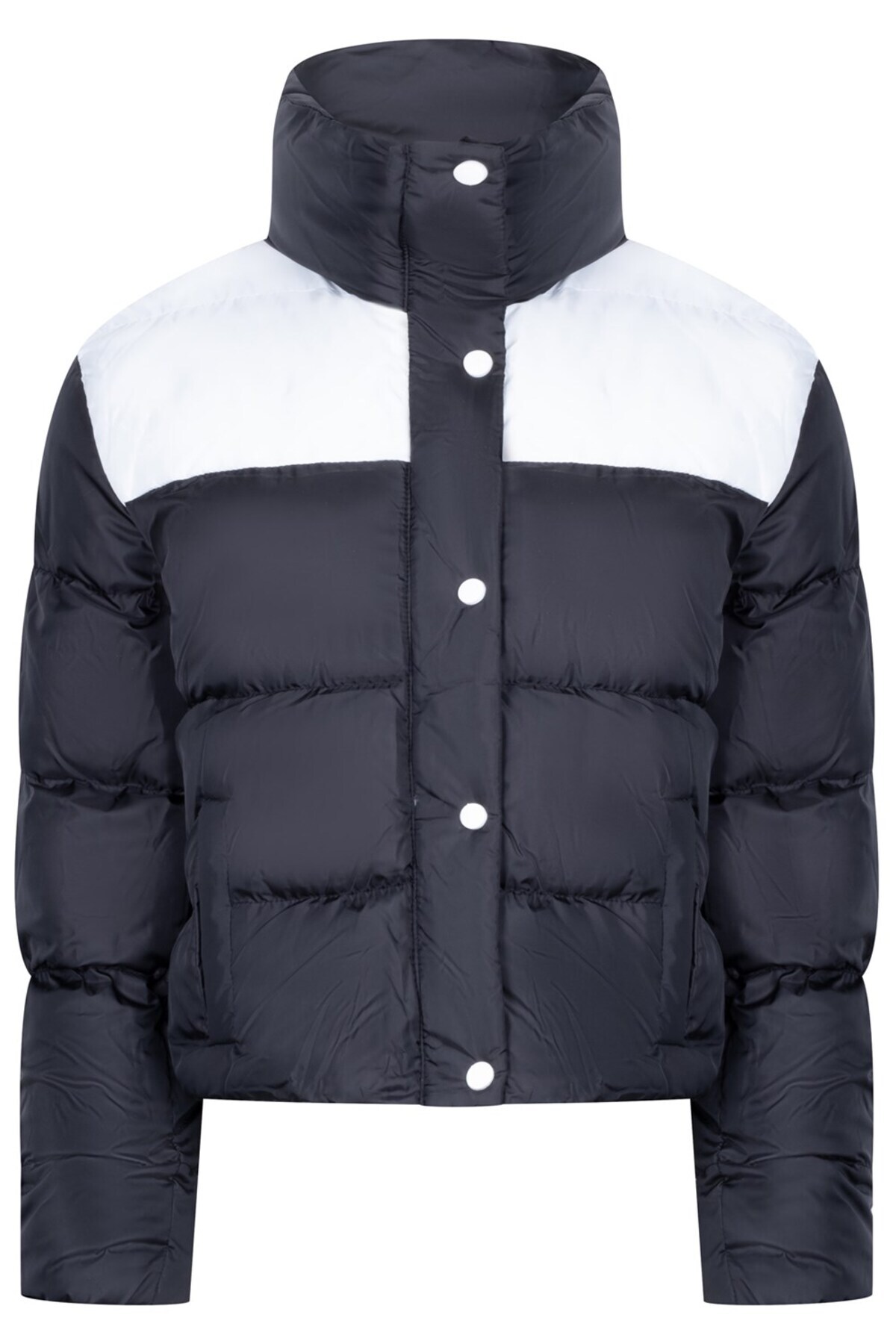 دوبری ژاکت Z6649 - مشکی-سفید روشن