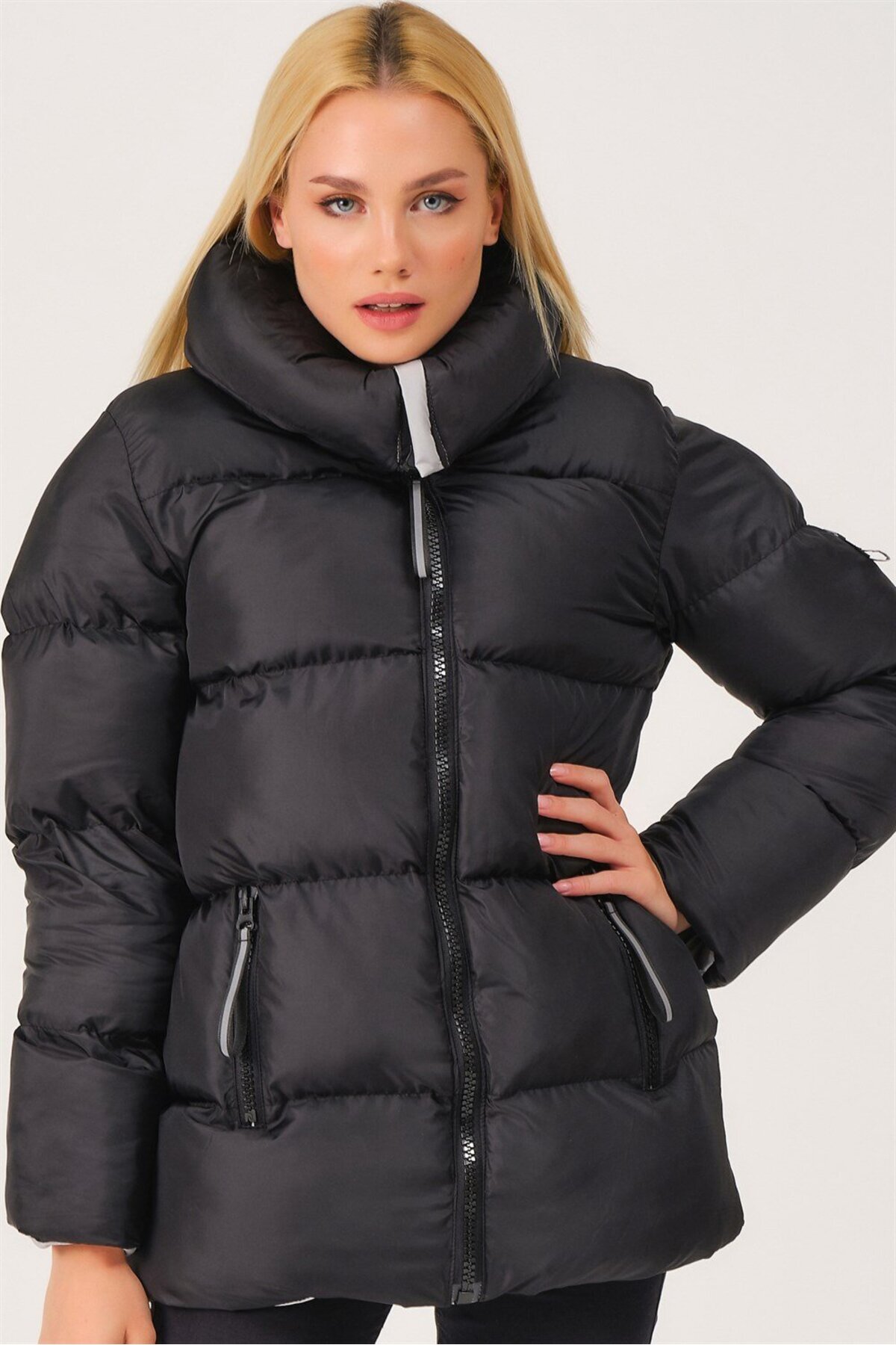 دوبری ژاکت Z6682 - مشکی