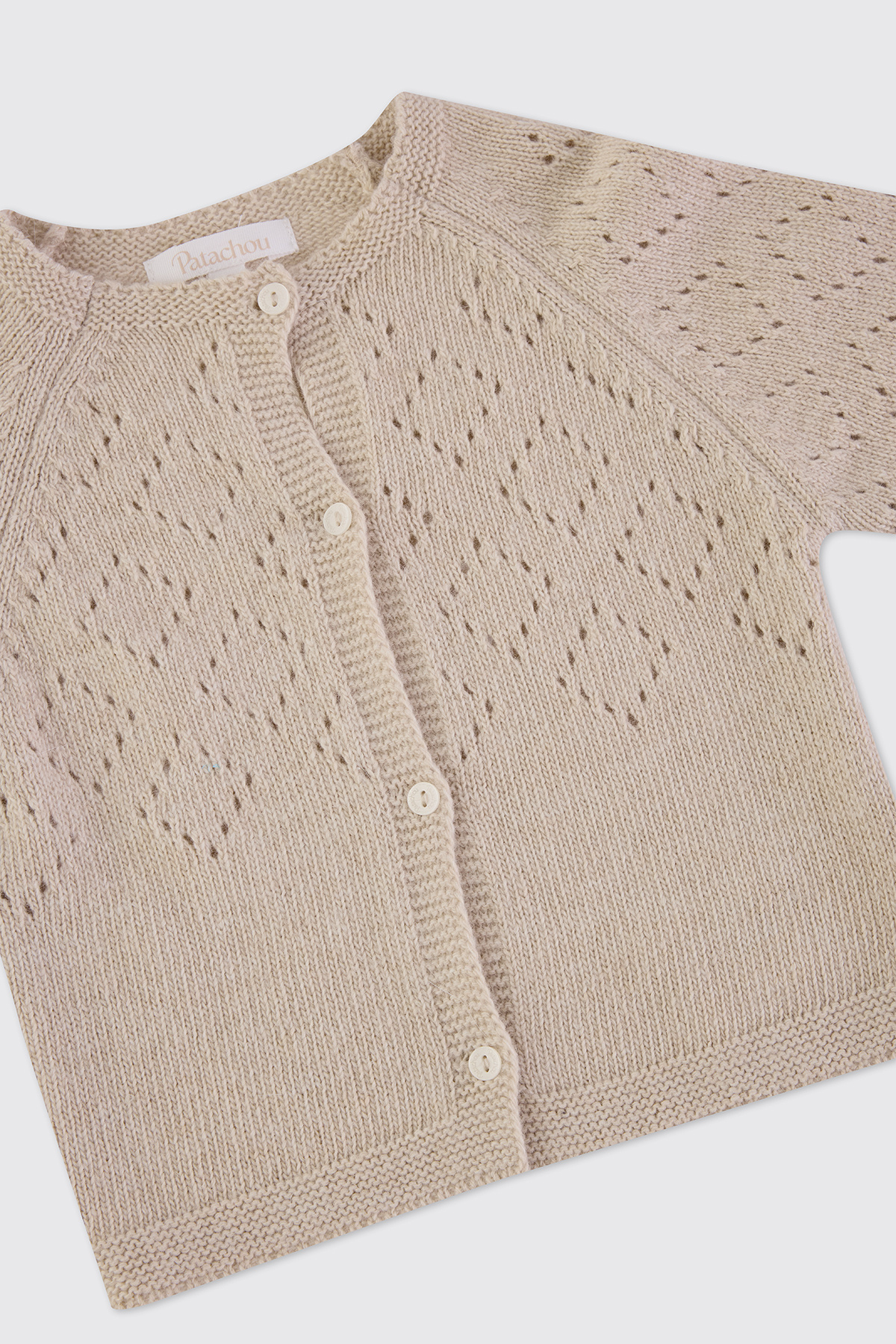 Panço Patachou Yenidoğan Bej Triko Hırka fotoğrafı 3 (önizleme)