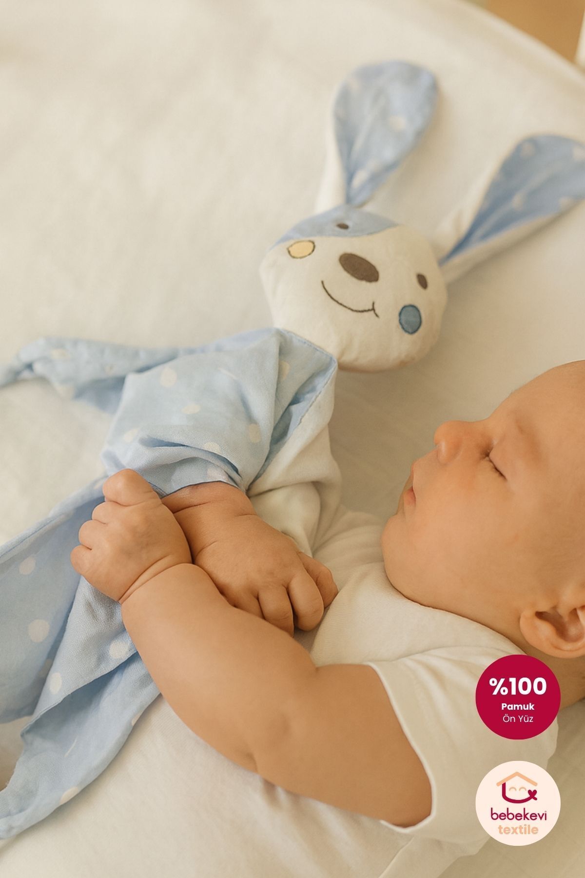 Bebekevi Mavi Desenli Uyku Arkadaşı