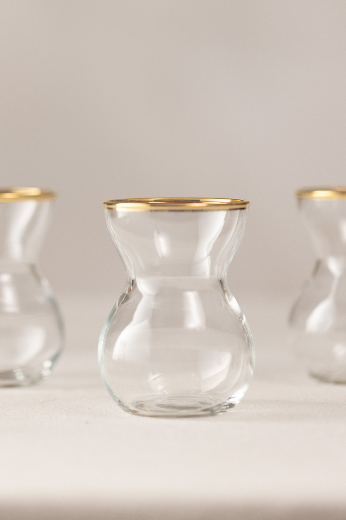 Rakle Astoria Gold 6'lı Çay Bardağı Seti 140 cc