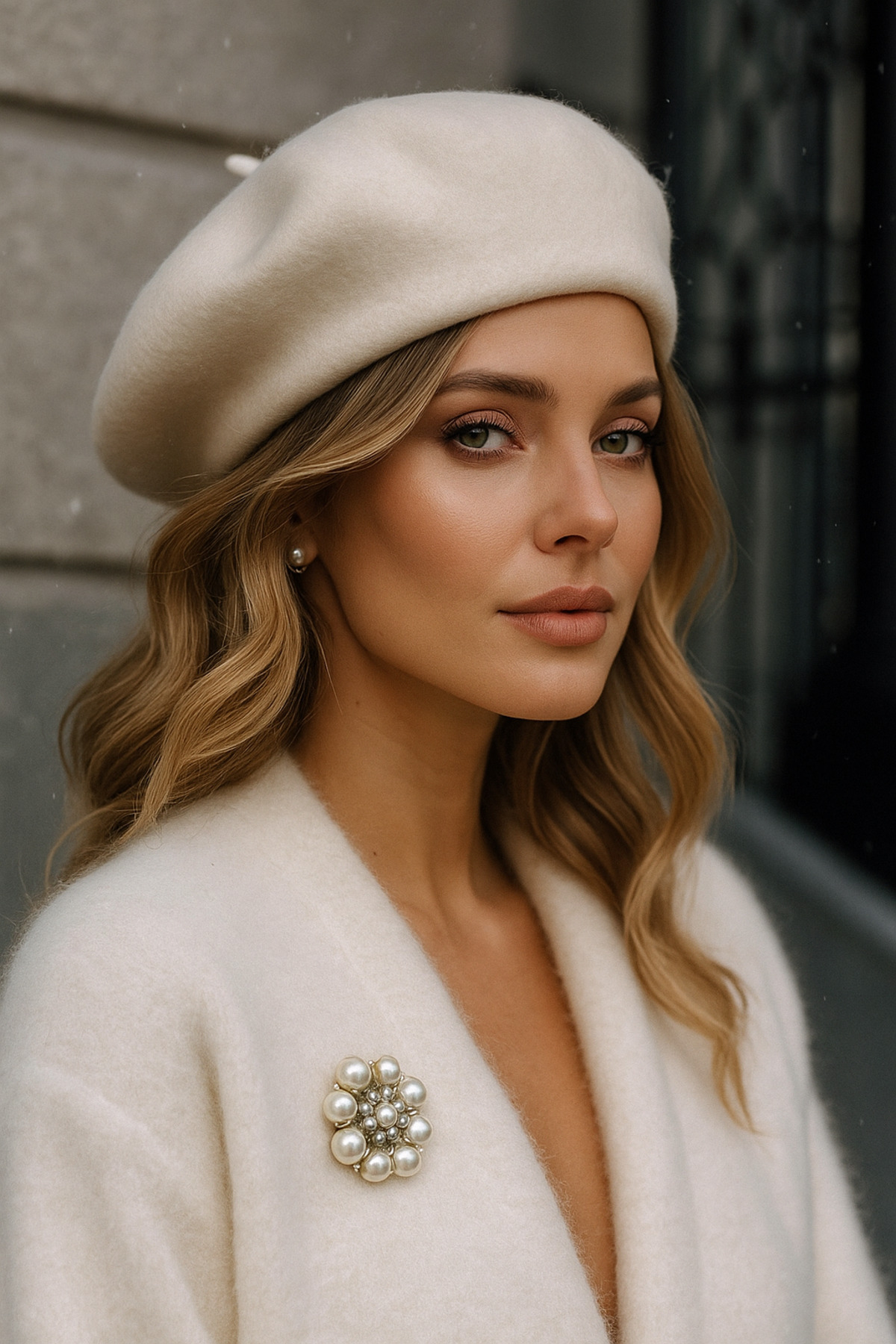 Luminos Butik Ekru Fransız Keçe Ressam Bere BERE1101