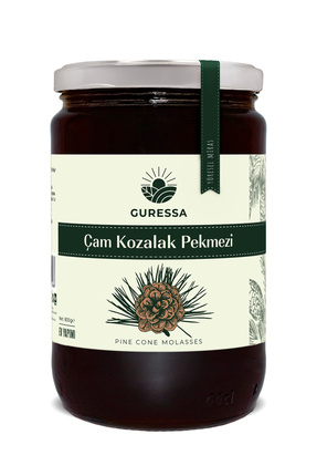 GURESSA Çam Kozalak Pekmezi 800 Gr Şeker İlavesiz Ev Yapımı