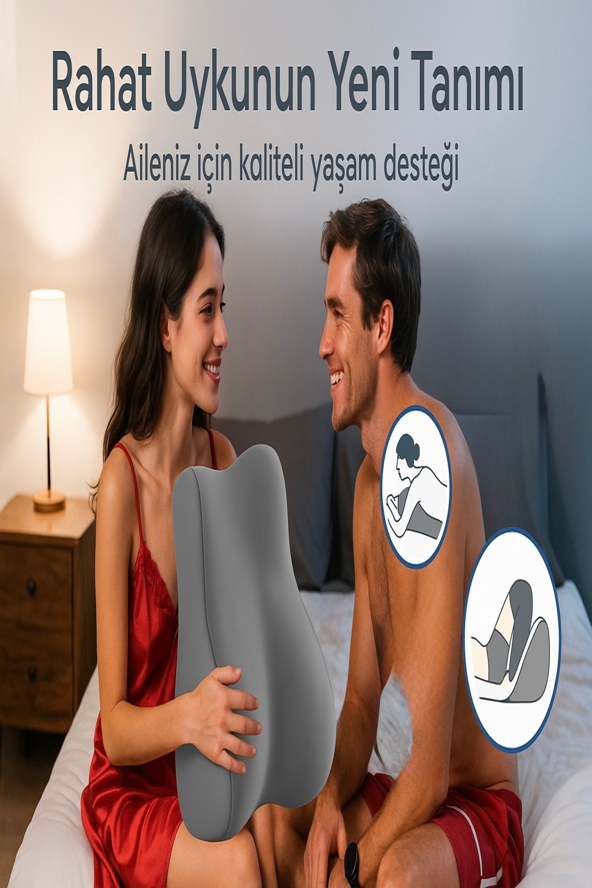 NO BRAND VISCORA Gebelik Destek Yastığı -Yakınlık İçin Ergonomik -Çiftler İçin Doğurganlık Destek Yastığı fotoğrafı 3 (önizleme)