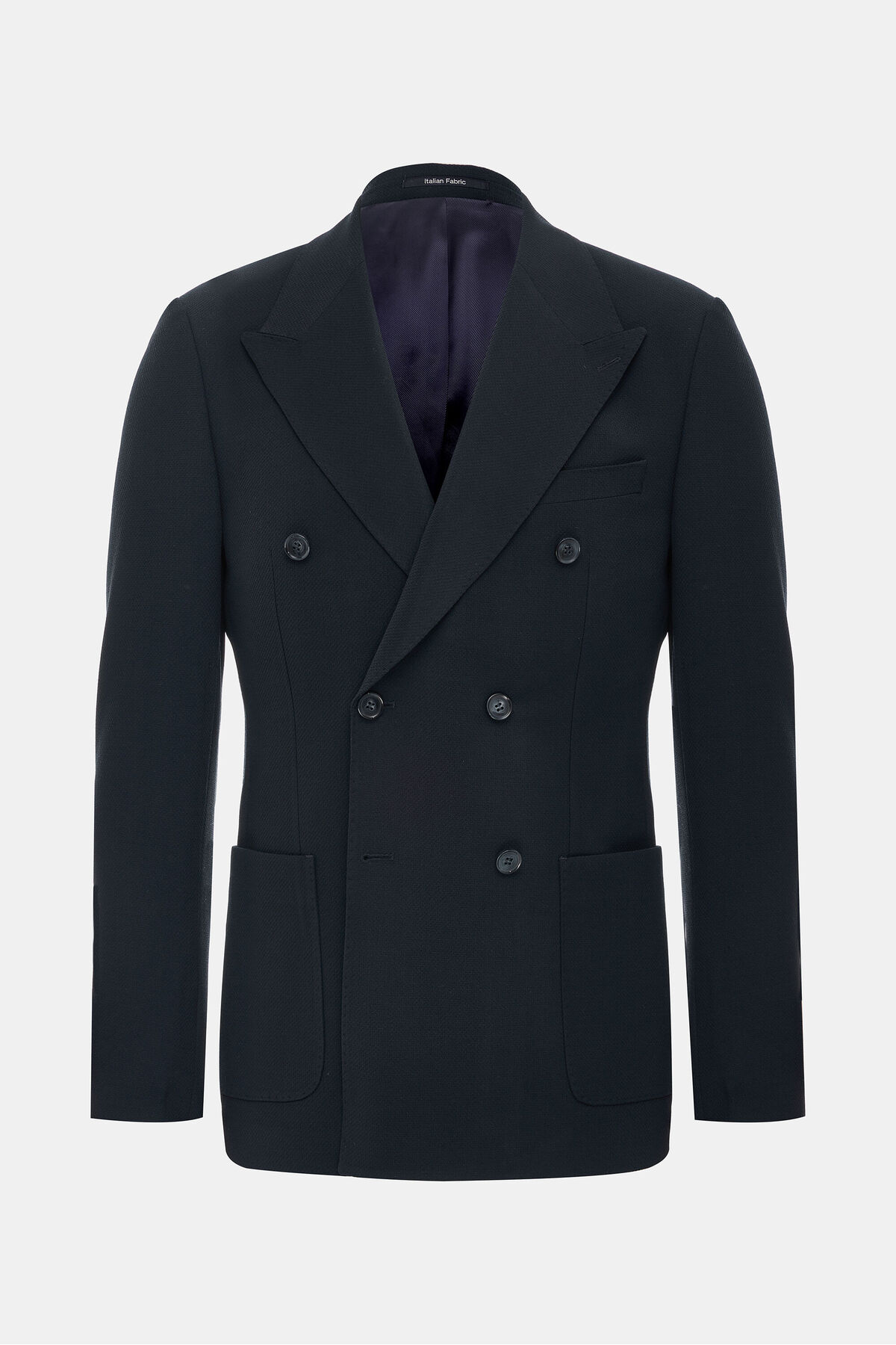 W Collection  LACİVERT DÜĞMELİ YÜN CEKET