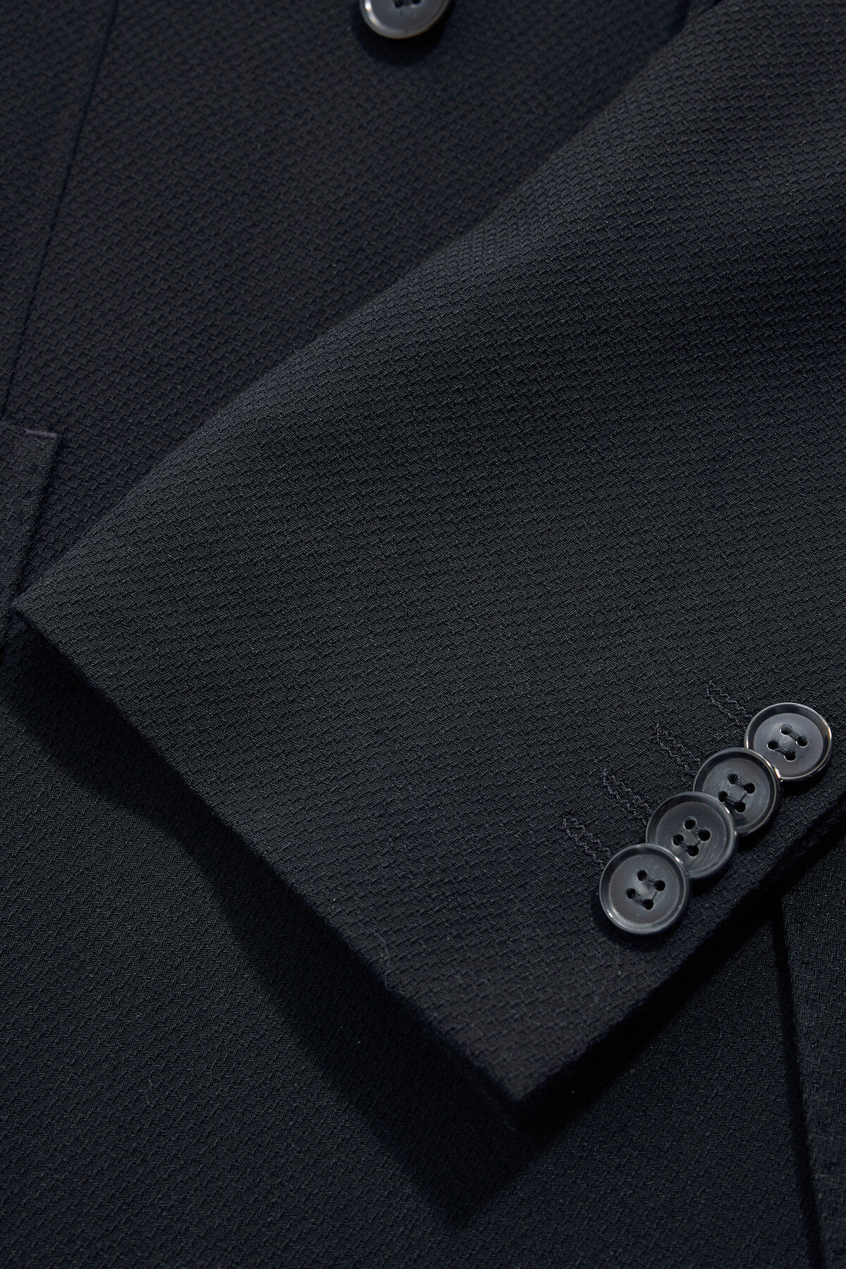 W Collection  LACİVERT DÜĞMELİ YÜN CEKET - Görsel 5
