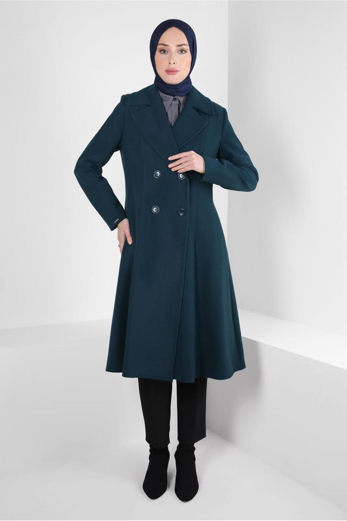 WRAP COLLAR COAT 90472