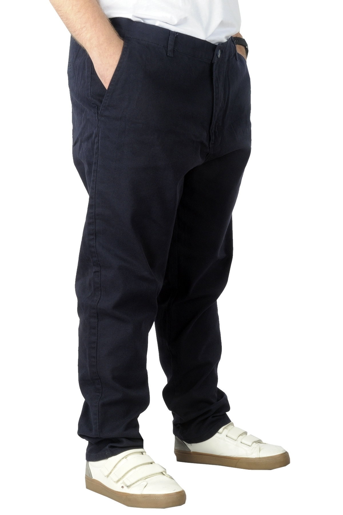 ModeXL Mode Xl Büyük Beden Erkek Gabardin Pantolon Doğa 22850 Lacivert görsel 3