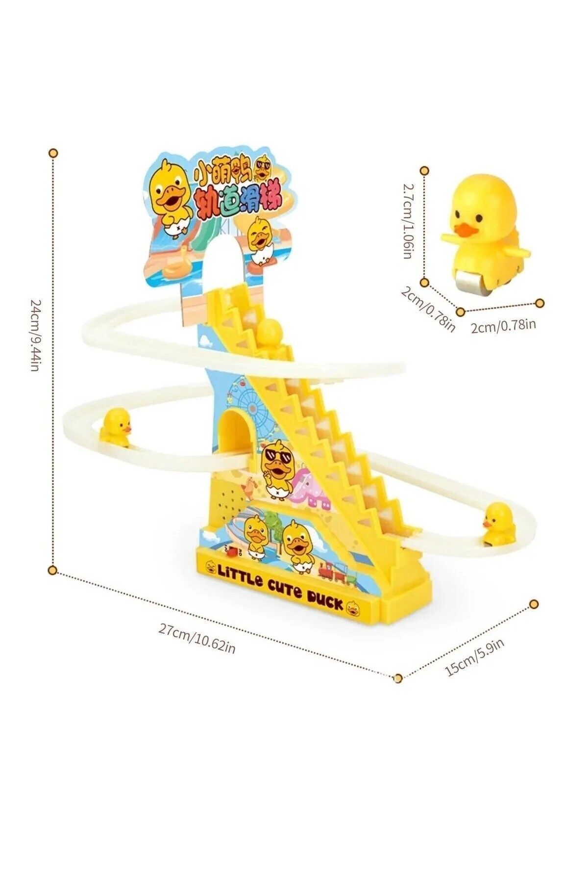 dekan toys Small Duck Dön Dolaş Ördek, Sesli Müzikli Ördek Oyunu, Dön Dolaş Ördek Oyunu fotoğrafı 2 (önizleme)