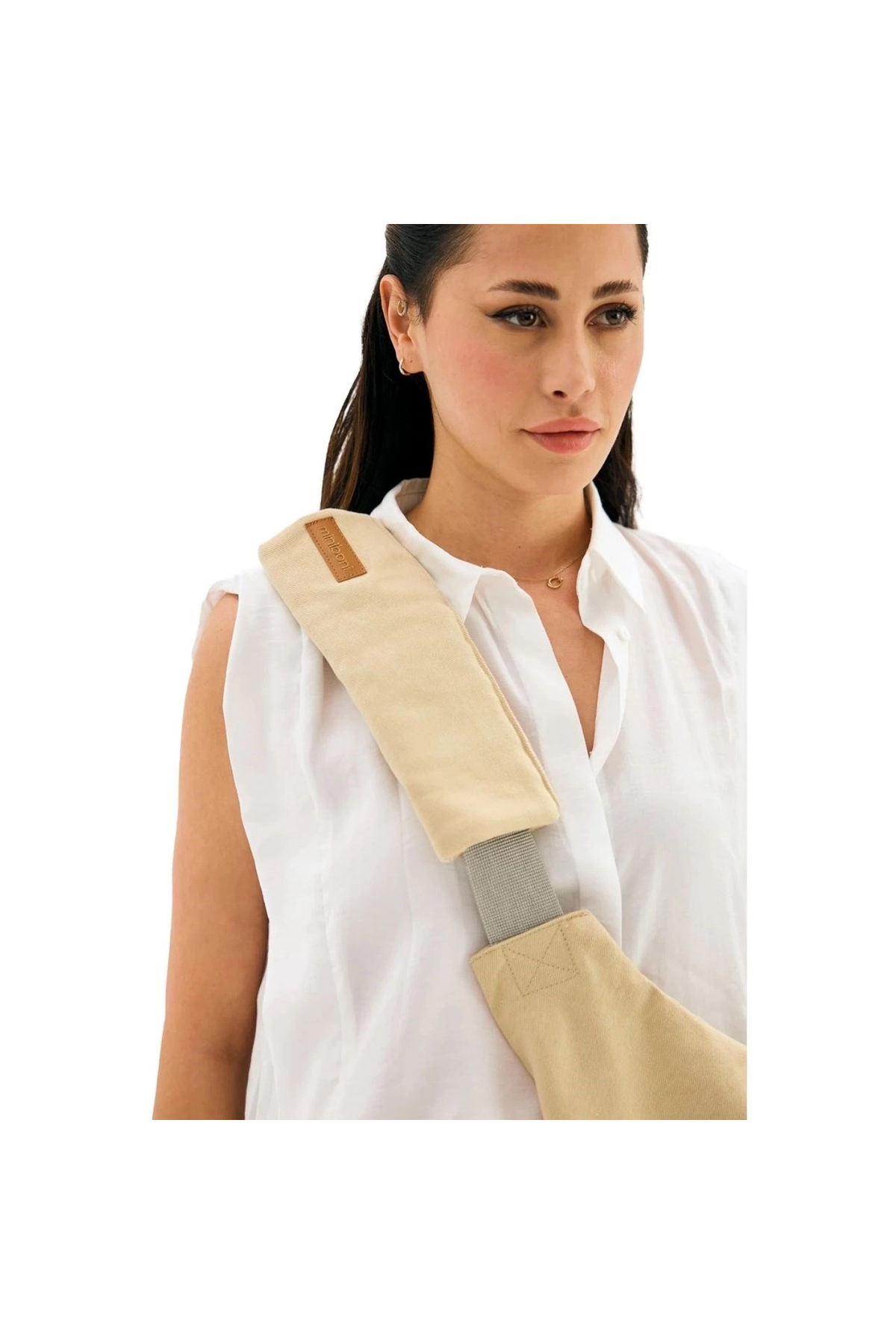 miniboni Yan Sling Bebek Taşıma Slingi – Ergonomik ve Rahat Kullanım fotoğrafı 6 (önizleme)