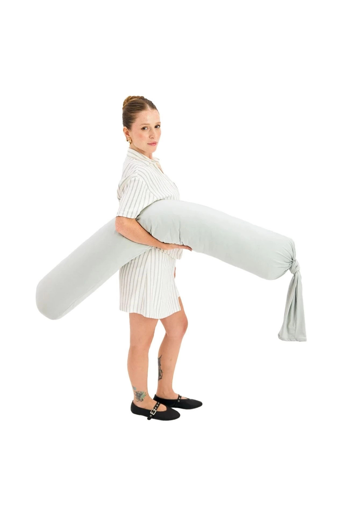 miniboni Anne Hamile Destek ve Emzirme Minderi – Ergonomik Konfor Yastığı Gri fotoğrafı 7 (önizleme)