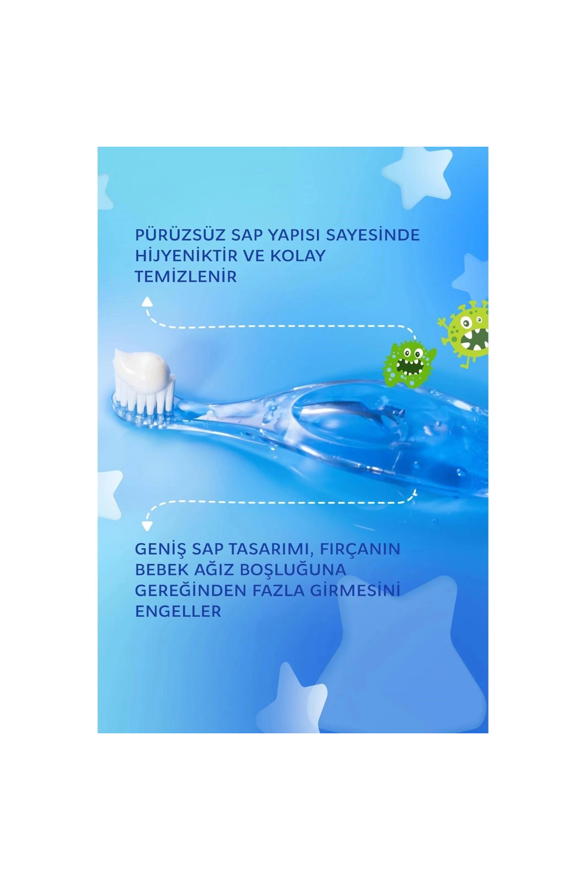 R.O.C.S. Unisex  Bebek Yeşil Rocs Baby 0-3 Yaş Diş Fırçası fotoğrafı 5 (önizleme)