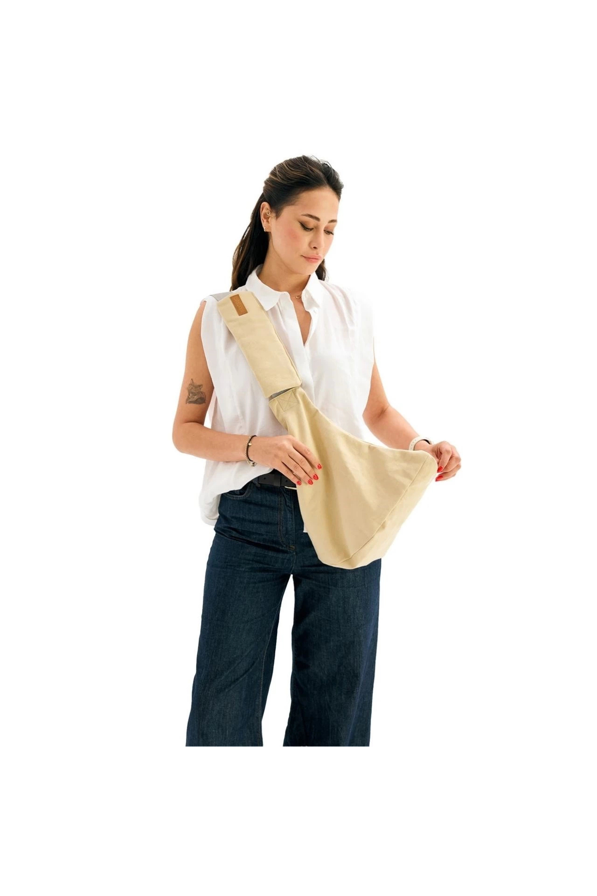 miniboni Yan Sling Bebek Taşıma Slingi – Ergonomik ve Rahat Kullanım fotoğrafı 7 (önizleme)