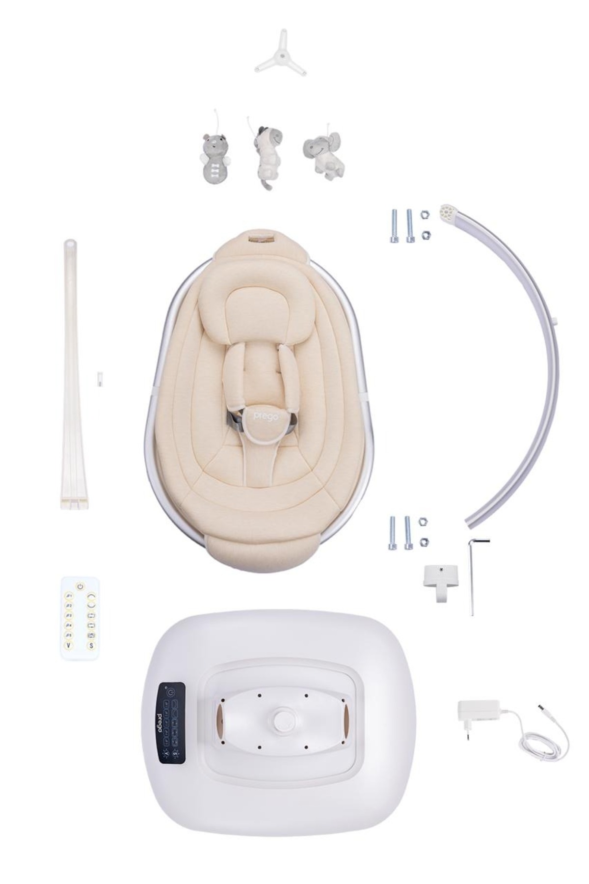 Prego Montes Uzaktan Kumandalı, Müzikli ve Otomatik Sallanan Elektrikli Ana Kucağı & Ev Tipi Beşik fotoğrafı 5 (önizleme)