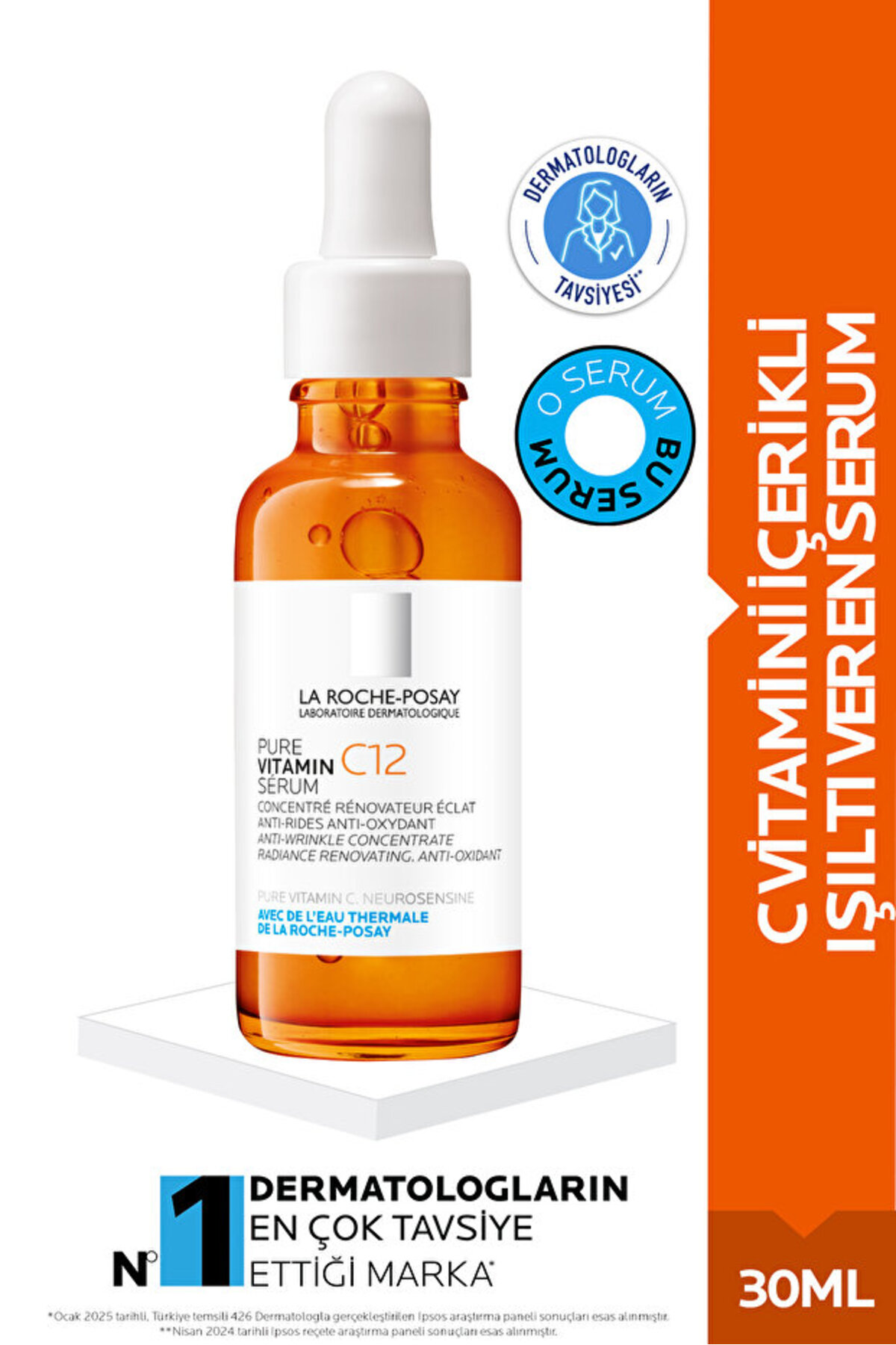 Koznat La Roche-Posay Pure Vitamin C10 - Radiance Serum with Vitamin C - 30ml